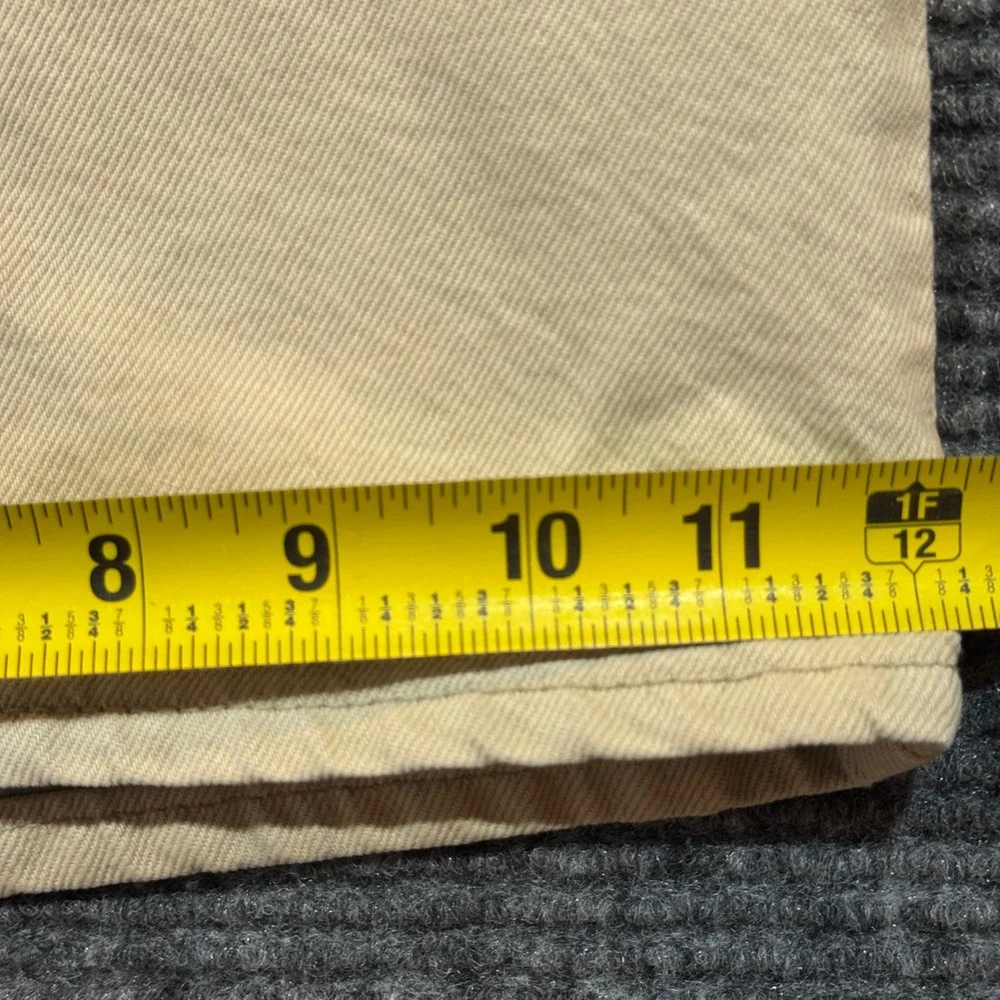 Vintage USA Made Levi's 550 Relaxed Fit Denim Shorts W38 Blank Tab Stone Khaki